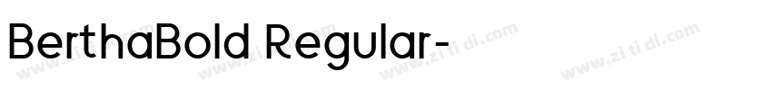 BerthaBold Regular字体转换